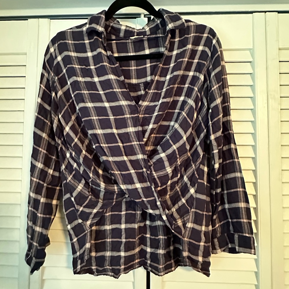 Hollister plaid top